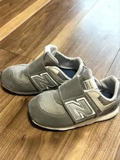 ニューバランスキッズ　new-b 574×iena enfant グレー 16c