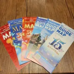 Tokyo Disneyland seaガイドマップ 2011-2016 6冊