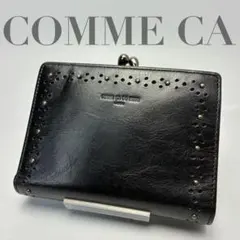 016 COMME CA コムサ がま口 レザー 二つ折り財布のサムネイル