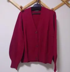 ノエビア　et Femme　レッド 長袖カーディガン　Sサイズ