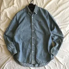 90s Polo Ralph Lauren ラルフローレン デニムシャツ