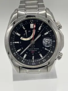 【美品】オリエントスター GMT 自動巻き【DJ00-C0】パワーリザーブ 稼働 2026年最新】オリエントスター gmtの人気アイテム - メルカリ
