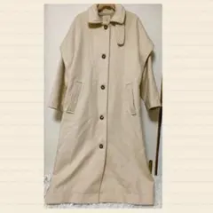 idem 2way long wool coat 2wayウール混ロングコート