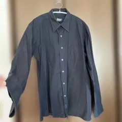 DKNY Ｌサイズ　コットン長袖シャツ　ネイビー