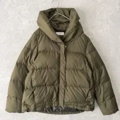 SLOBE IENA ショートダウンコート　ショールフード　カーキ　38