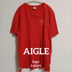 【即日発送】美品。AIGLE ロゴプリント半袖カットソーのサムネイル