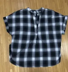 chocol raffine robe チェック柄 半袖シャツ Fのサムネイル