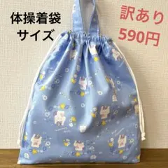 訳あり1103【おまとめ割不可】アニマル柄体操着袋