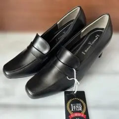 【新品】Romeo Valentino ローファーパンプス 幅広 静音 24cm