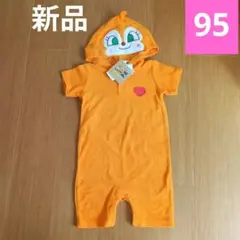 新品 ドキンちゃん フード付き ロンパース 95cm　なりきり アンパンマンのサムネイル