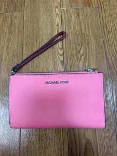 MICHAEL KORS 長財布 ピンク リストレット付き