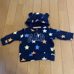 GAP 星柄 フード付きトレーナー 0-3ヶ月