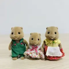シルバニアファミリー　ビーバー　3体セット