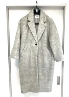 【美品】LOWRYS FARM グレー ロングコート Lサイズ