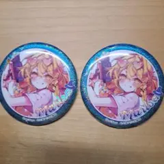 東方Project ダイソー 霧雨魔理沙 Big缶バッジ 2個セット