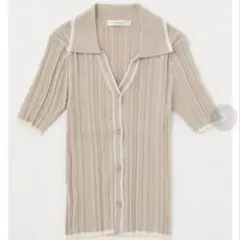 ［美品］moussy HALF SLEEVE RANDOM KNIT PORO