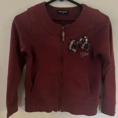 ポンポネット　赤　スウェットジャケット 130cm