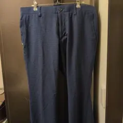 ネイビー テクスチャー入り パンツ　キャロウェイ