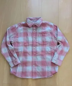 UNIQLO キッズ 長袖シャツ 120cm チェック柄