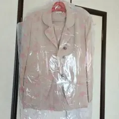 昭和レトロ　セットアップ　ジャケット　スカート　ベージュ　日本製