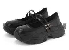 厚底ダブルストラップシューズ ci525