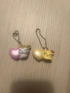 ハム太郎　ガチャガチャ　ハート　ちびまるちゃんマフラーちゃん