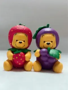 ディズニーリゾート店限定　くまのプーさん フルーツガチャ　いちご　ぶどう