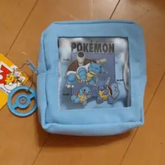 新品 3COINS ポケモン 30周年 ミニポーチ カメックス スリコ