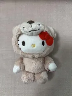 NICI×サンリオ] ぬいぐるみマスコットキーリング ラブベア×ハロー