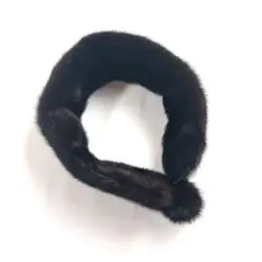 【美品】ミンクファー　マフラー　ティペット　リアルファー　高級毛皮　ブラウン