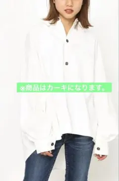 rodeo crowns ビッグルーズシャツ カーキのサムネイル