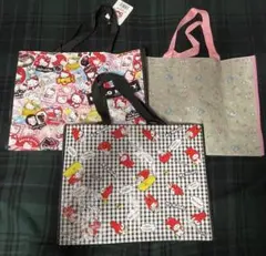 サンリオ　トートバッグ　ハローキティ　マイメロディ　キキララ　50周年　赤メロ