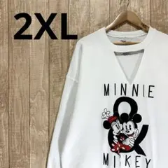 ディズニー　古着　ヴィンテージ　スウェット　アメカジ　シミ有り　切り取り