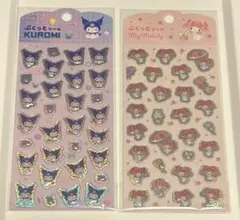 ぷくっとシール　マイメロ　クロミ　2枚セット