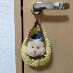 ハンドメイド　はむにぎり　ハンギングバスケット　ハンモック　ゆりかご　ぬい活