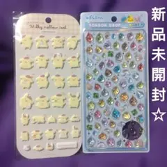 新品　しずくちゃん　ボンボンドロップシール　ミニ　ポムポムプリン　メロウシール