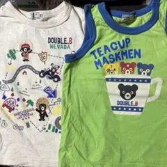 DOUBLE.B Tシャツとノースリーブ100cm ２枚セット