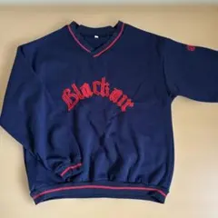 SEU【裏起毛】ユニフォーム風 オーバーサイズ Vネックスウェット