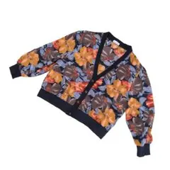 【 美品 】ヴィンテージ 80s 90s ジャケット 昭和レトロ 個性的 花柄