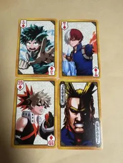 僕のヒーローアカデミア】ジャンプ トランプ カード 4枚 - メルカリ
