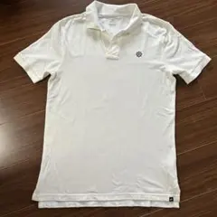 NIKE ナイキ　ポロシャツ　白　刺繍　ロゴ　風車