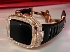 Apple Watchカバーケースアップルウォッチラバーバンドベルトcut