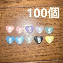 ミニ樹脂カメオパーツ １００個　デコパーツ 樹脂パーツ