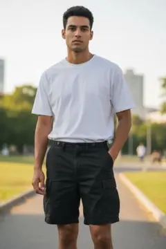 RRL ダブルアールエル ヴィンテージ加工 ショートパンツ 32 ダークグレーのサムネイル