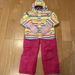 4点セット　スキースノーボード ウェア上下 140cm グローブ ゴーグル