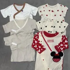 ロンパース3着 短肌着3着セット