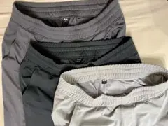 【丈長め】ウルトラストレッチアクティブジョガーパンツ 3枚セット