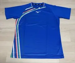 ミズノ ソフトテニス バドミントン ゲームシャツ ウェア Mサイズ ブルー 新品