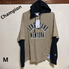 値下げ！チャンピオン フーデッドロングスリーブTシャツ メンズ Mサイズ