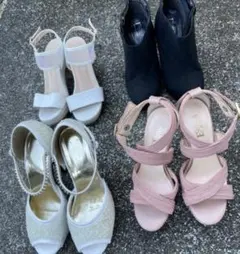 ESPERANZA などヒール　パンプス　サンダル　まとめ売り4点のサムネイル